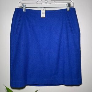 NWT Talbots Wool Blend Royal blue 6p skirt